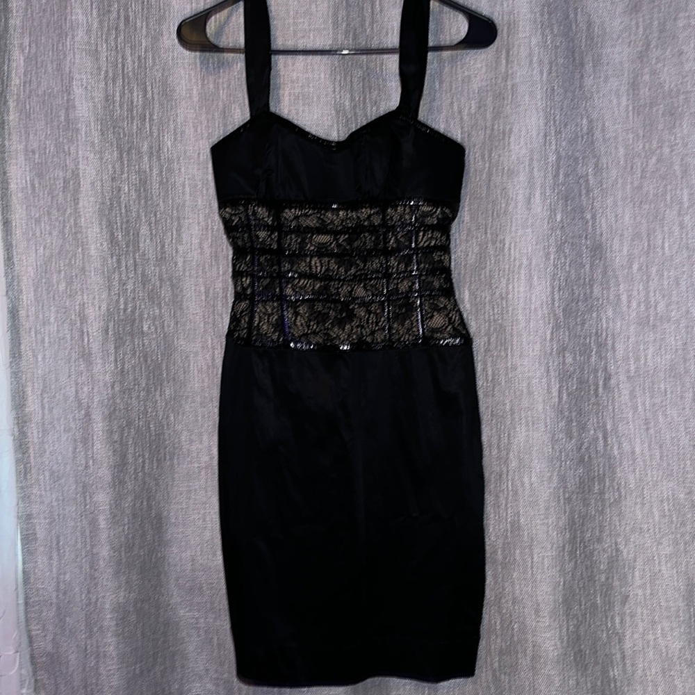 BEBE NWOT BLACK BODYCON DRESS SIZE SMALL
